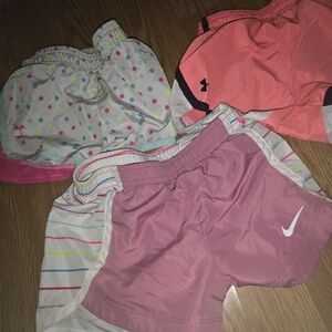 Under Armour Kids Shorts - Pink, Coral, White